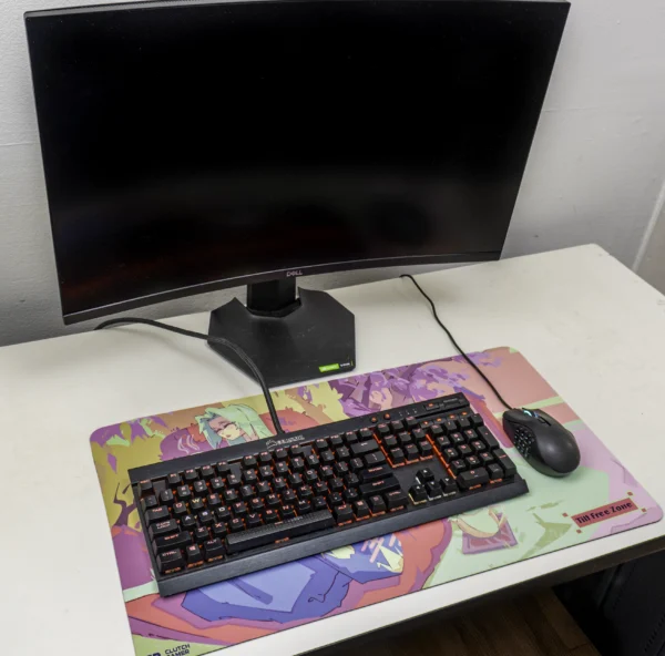 Tilt Free Zone | Cherry Blossom Picnic | Small Gaming Desk Mat
