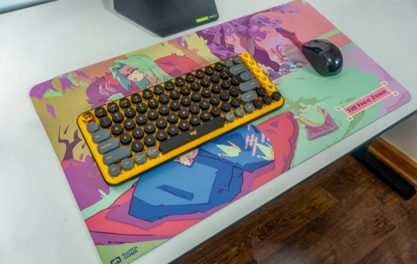 Tilt Free Zone | Cherry Blossom Picnic | Small Gaming Desk Mat