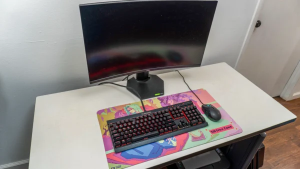 Tilt Free Zone | Cherry Blossom Picnic | Small Gaming Desk Mat