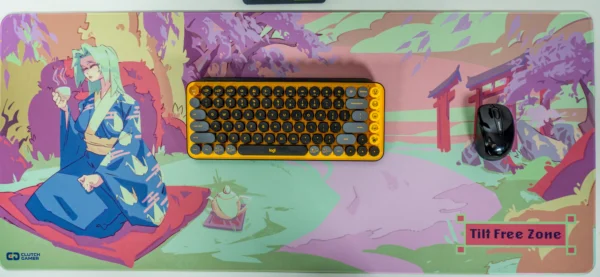 Mat Large 03 Tilt Free Zone | Cherry Blossom Picnic | Large Gaming Desk Mat